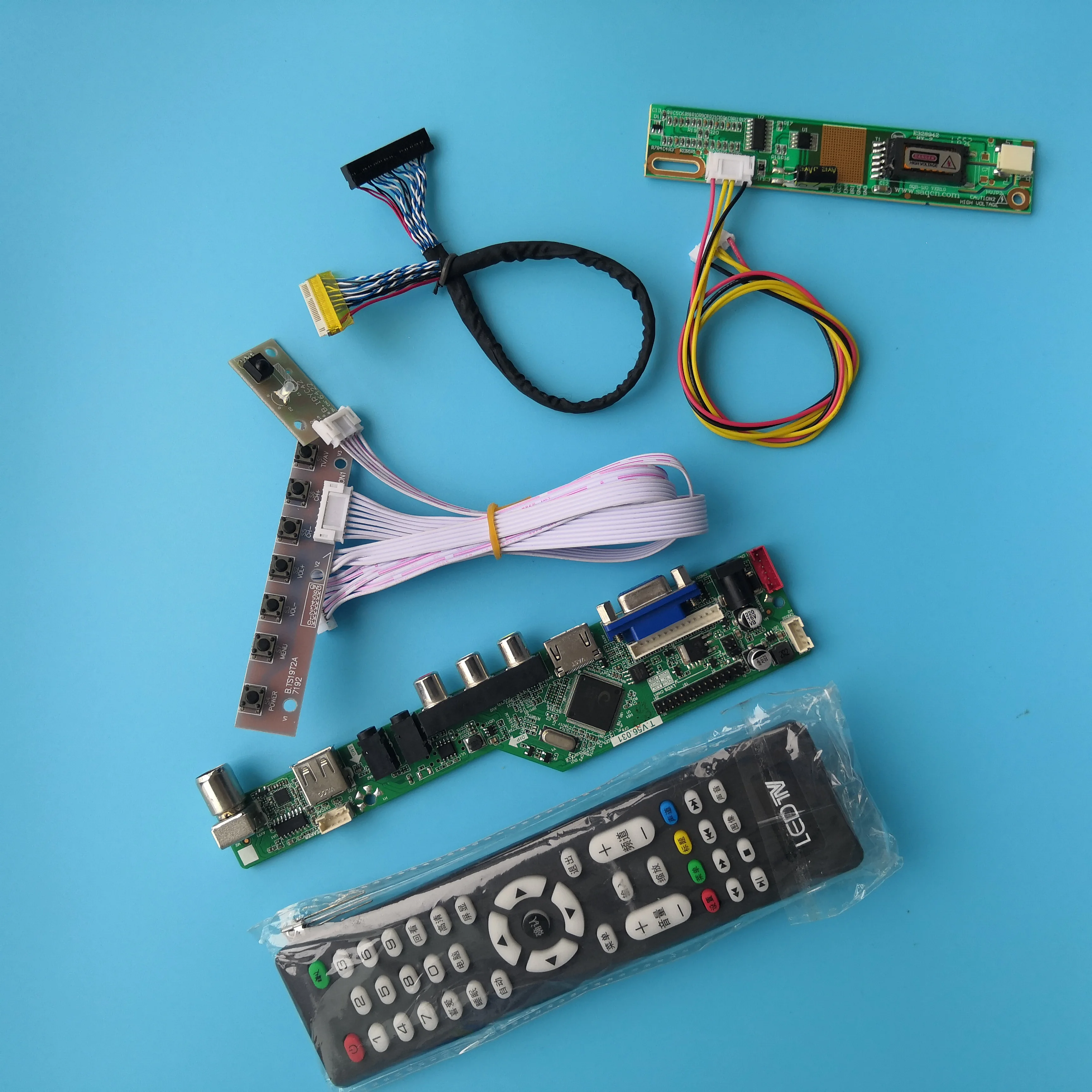 

Совместимый с HDMI контроллер, USB модуль, плата драйвера цифрового сигнала VGA AV TV, новинка, 1 лампа, 14,1 дюйма, 30 контактов, X