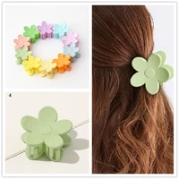 color hair claw clips for girls shining painting triangle hairpin environmental plastic pc hairgrip geometric hair clip for kids