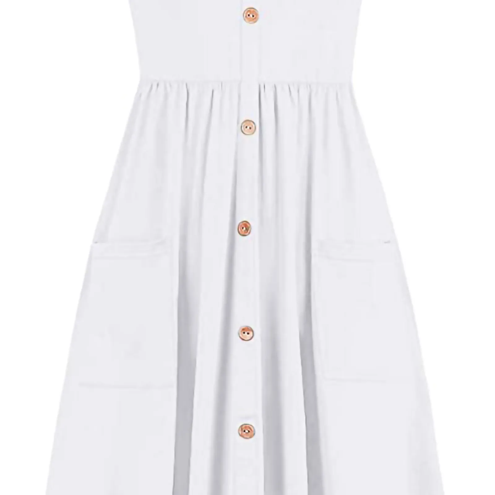 

2021 Fashion Casual Short Sleeve Party Dress Women's V Neck Button Down Skater Dress With Pockets Sunmmer Dress#G