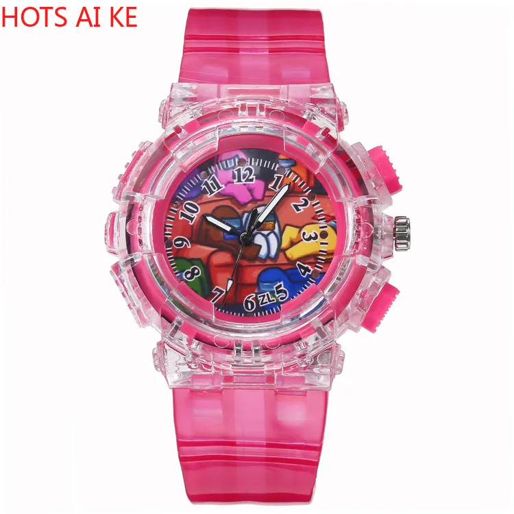 

Among Us Game Figure Watch Toys Anime Cartoon Crystal Electronic Student Watches Wristwatch Kids Birthday Christmas Gift