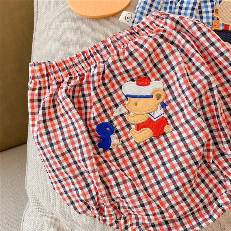 

2021 Summer Baby Clothes Sets Cotton Cartoon Embroidery Short Sleeve Shirts And Shorts 2Pcs Suits Toddler Boys Girls Outfits