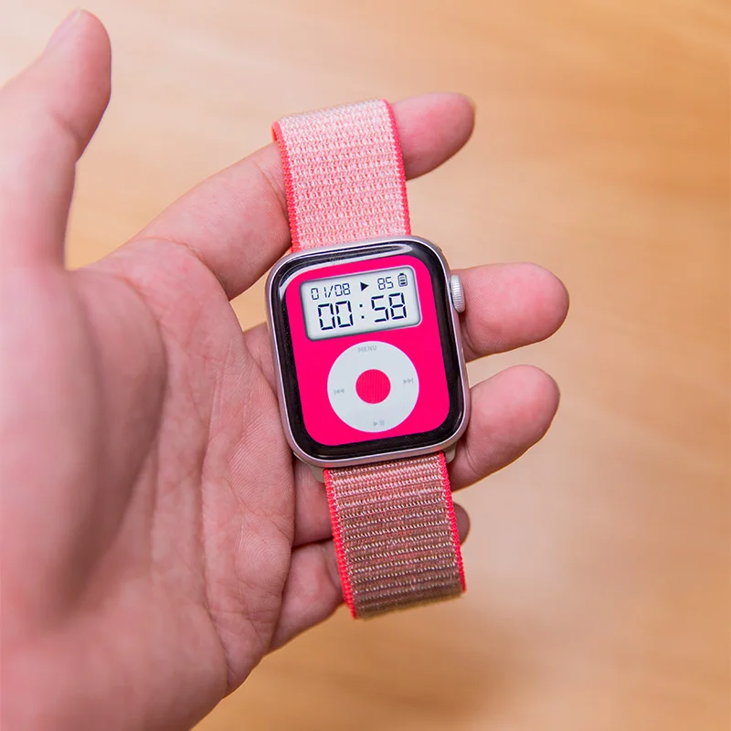 Sport Nylon Loop Bracelet for apple watch 44mm 40mm iwatch band 42mm 38mm Smart Watchband Apple watch correa Series SE 6 5 4 3 2