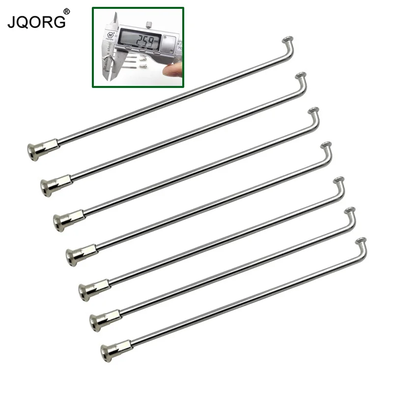 40 шт./партия электрические велосипедные спицы серебристого цвета из нержавеющей