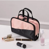 large capacity portable makeup bags detachable two in one cosmetic storage bag multifunctional waterproof portable toiletry bag