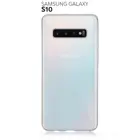 Силиконовый чехол ROSCO для Samsung Galaxy S10 с бортиком вокруг модуля камер и защитой от прилипания чехла к смартфону