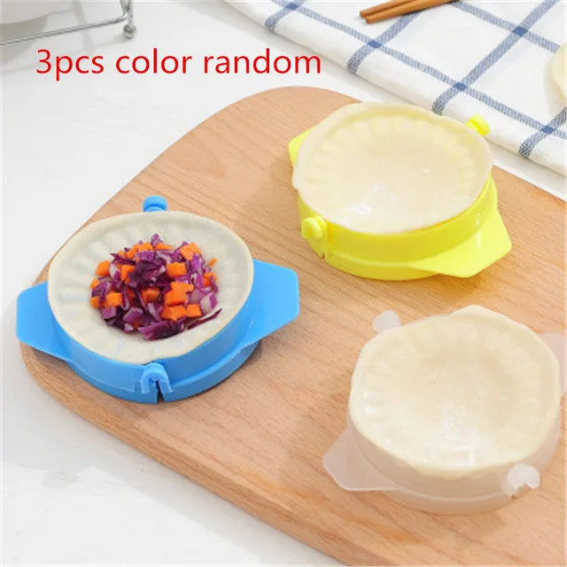 F 3PCS color random BRIDAY 1 шт. инструмент для пельменей Высокое качество клецки Jiaozi производитель устройство легко Клецки Формы зажимы Cozinha кухонные аксессуары@ 1 - Цвет: F 3PCS color random