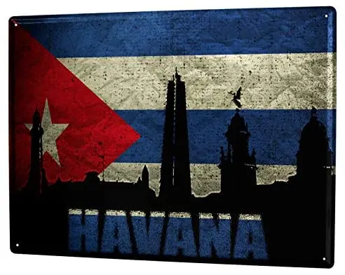 

Metal Sign Retro Metropolis Havana Vintage