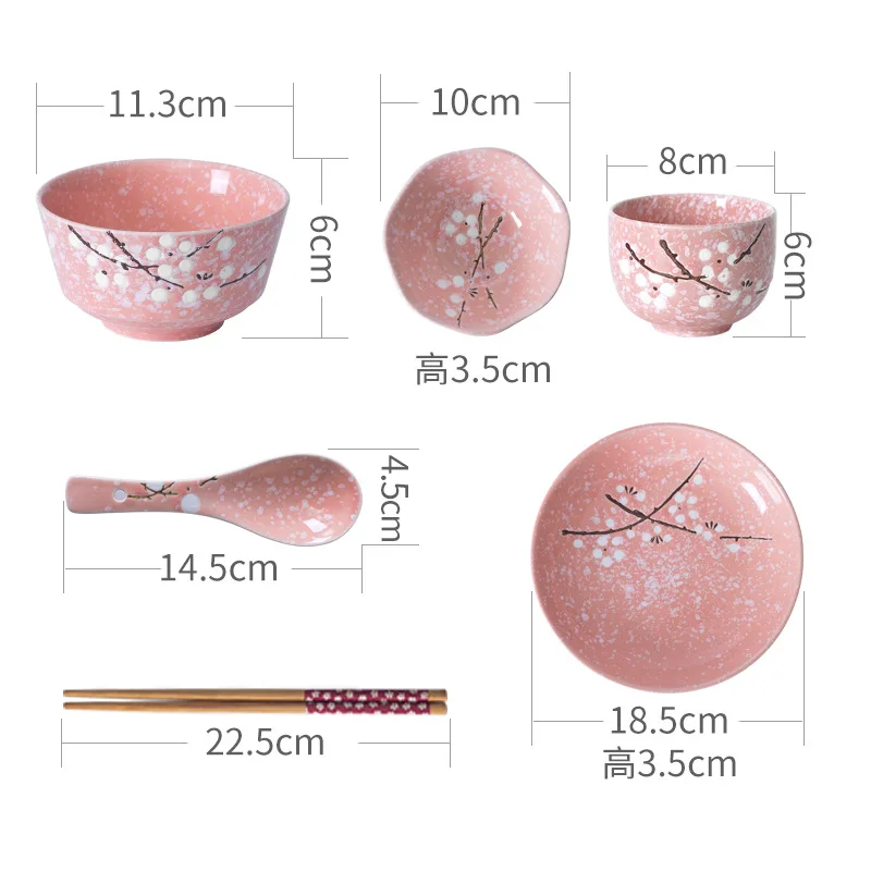Набор керамической посуды домашние столовые приборы креативная посуда набор