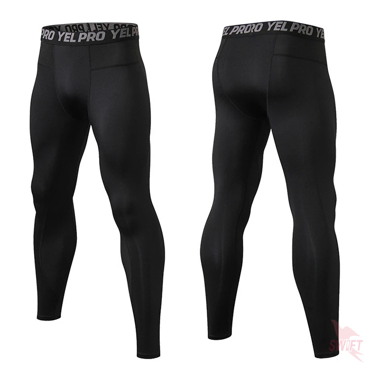 Quick Dry Running Compression Pants Tights Men Breathable Mesh Patchwork Sports Leggings Fitness Sportswear Gym Skinny Trousers