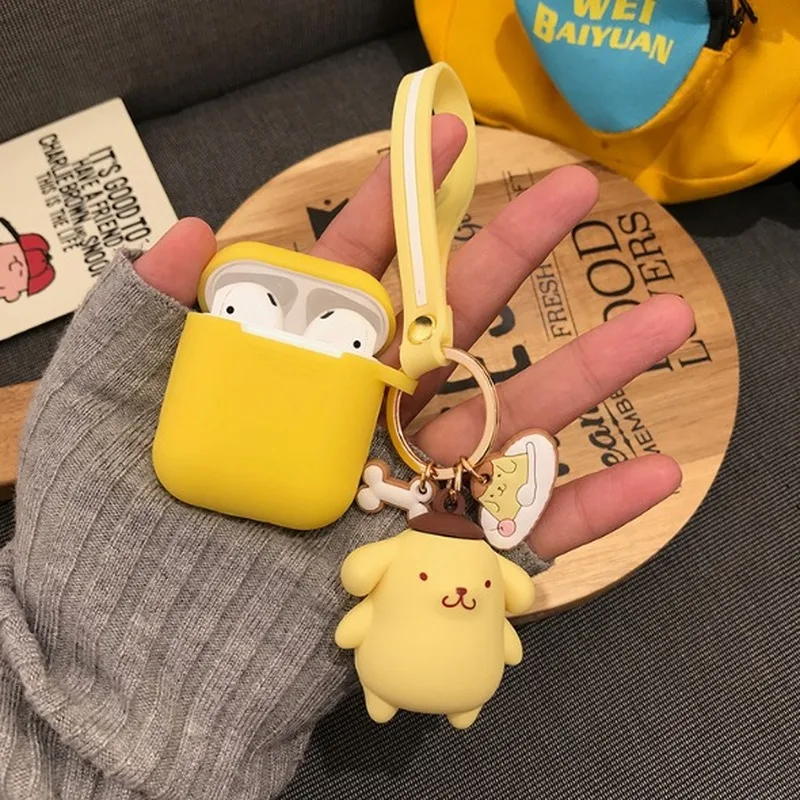Милый мультяшный декоративный силиконовый чехол для Apple Airpods 2 Чехол аксессуары