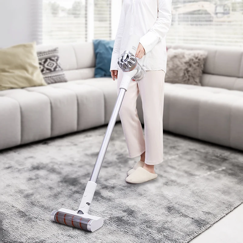 Портативный беспроводной пылесос Dreame V9P с циклонным фильтром для ковров