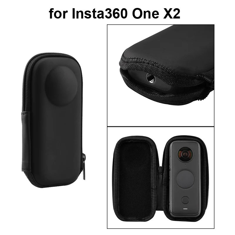 

Portable Mini PU Storage Bag for Insta360 One X2 Panoramic Action Camera Waterproof Carrying Case Protective Box Accessories