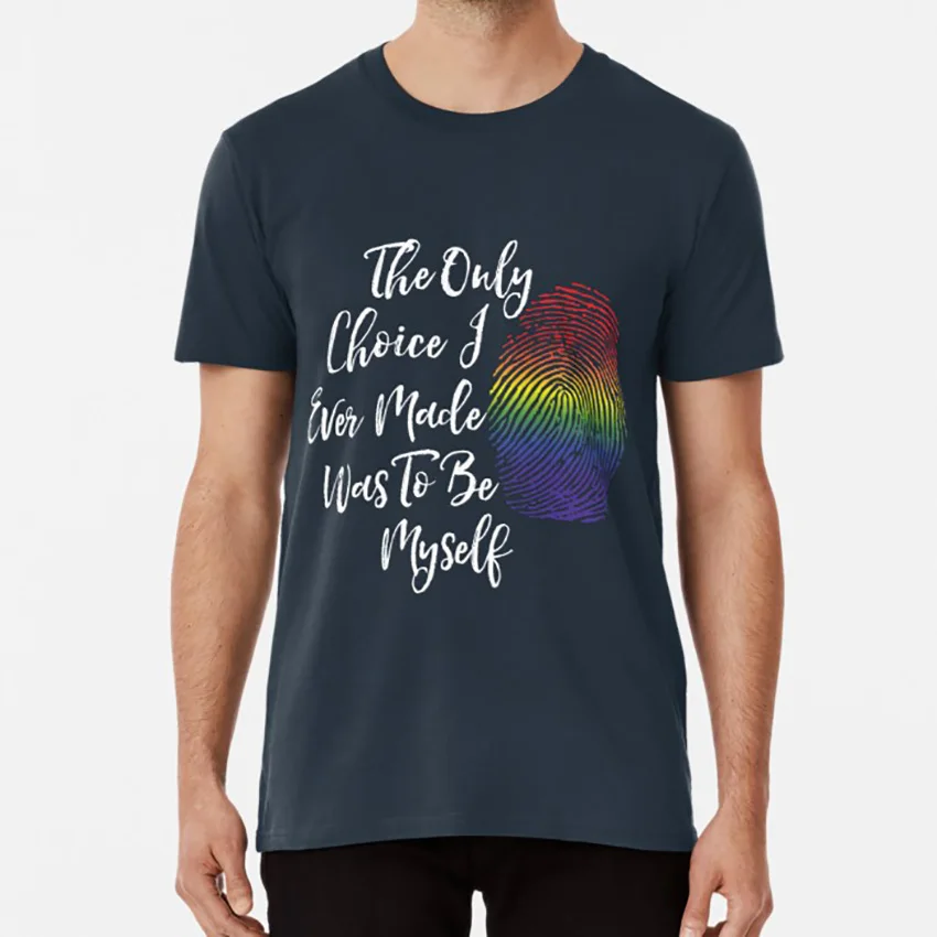 Быть себе-ЛГБТ причуды подарки футболка для лесбиянок геев ЛГБТ подарок гей флаг