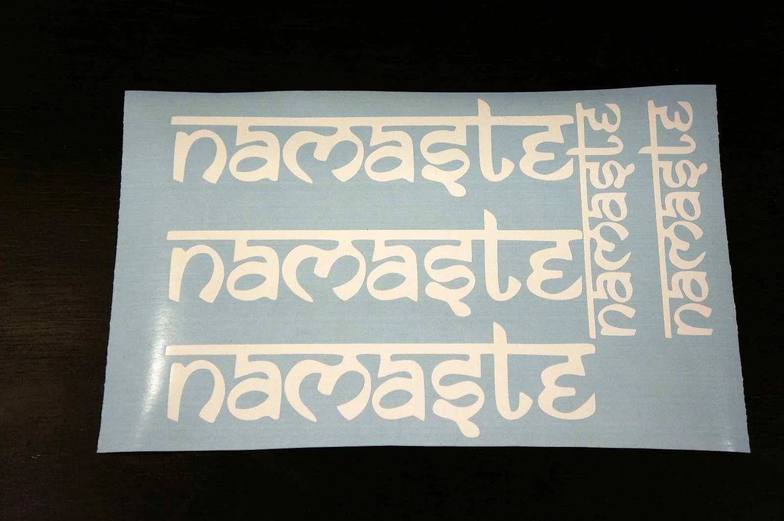 

For Namaste assorted vinyl stickers/decals qty 4, multiple colors available!