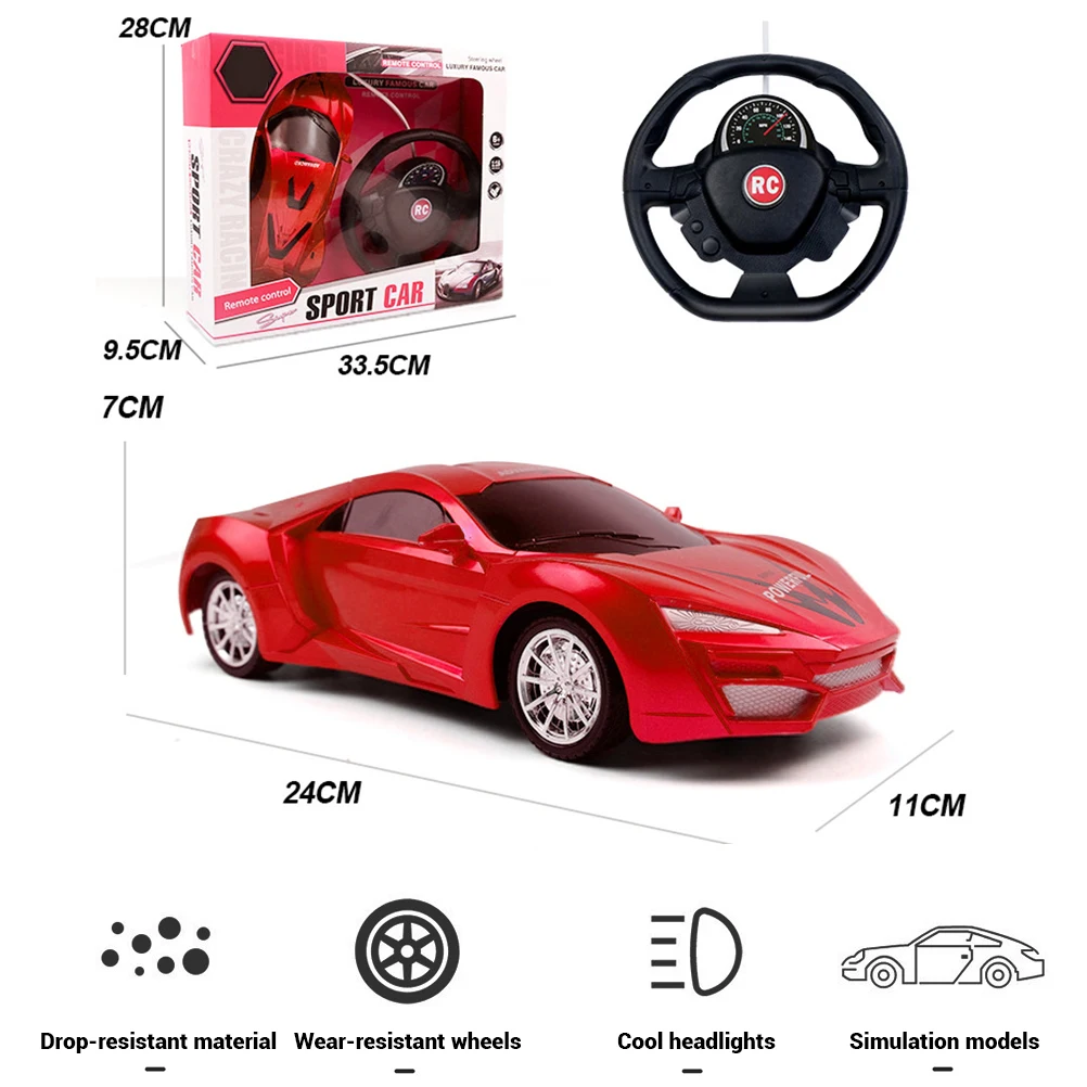 Индукционное рулевое колесо 1:16 беспроводной мини гоночный автомобиль с