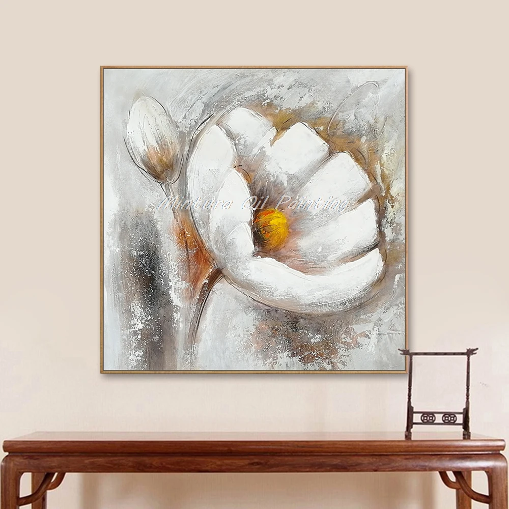 Хэмд нарисованная Толстая текстурированная картина маслом на холсте