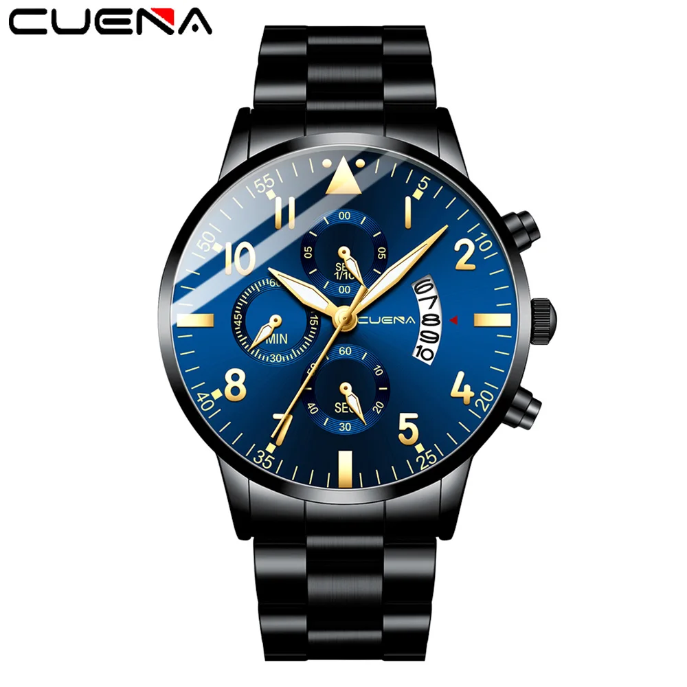 

2021 CUENA Top Brand Luxury Quartz Watch for Man Wristwatch Military Sport Clock Fashion Mens Business Watches Relogio Masculino
