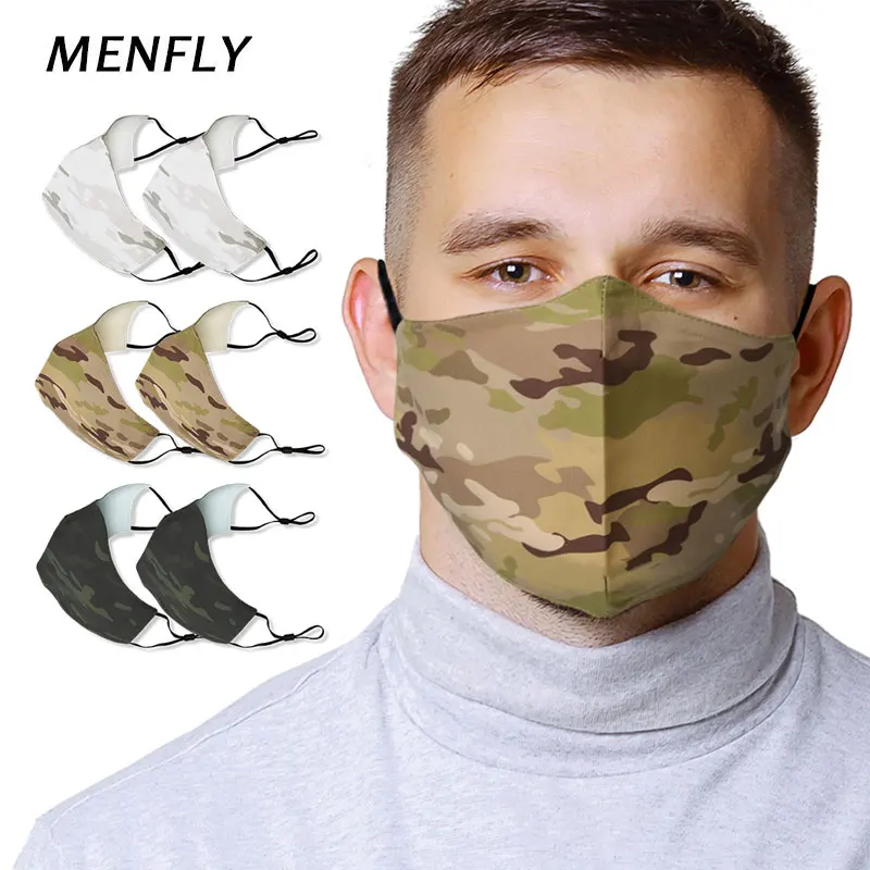 

MENFLY Cycling Washable Sport Camouflage Mask Tactical Army Face Masks for Motorcycle Cotton Keeps Warm Dustproof Breathable