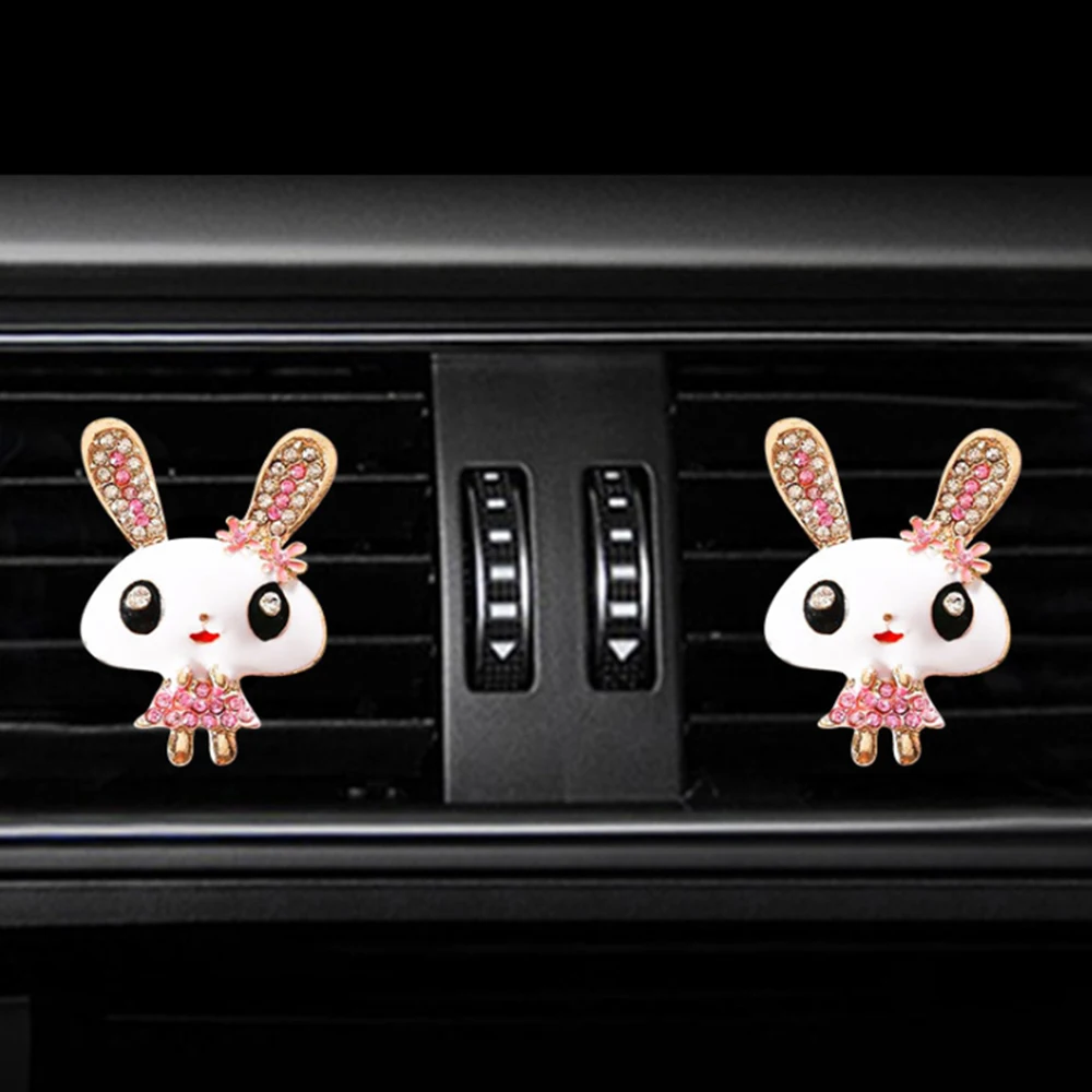 Car Rabbit Shape Air Conditioning Outlet Perfume Clip Freshener Auto Interior Display Decoration Buckle Seat | Автомобили и