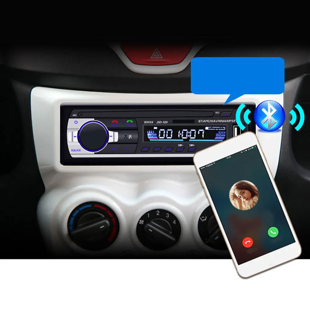 12 В автомобильный радиоприемник стерео Bluetooth FM электронный MP3 аудио проигрыватель USB SD ISO порт Автомобильный стерео приемник Автомобильная электроника