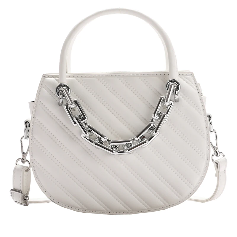 

Bag Luxury Embroidery Thread 2021 Tote Fashion New High-quality PU Leather Women's Designer Handbag Chain Shoulder Messenger Bag