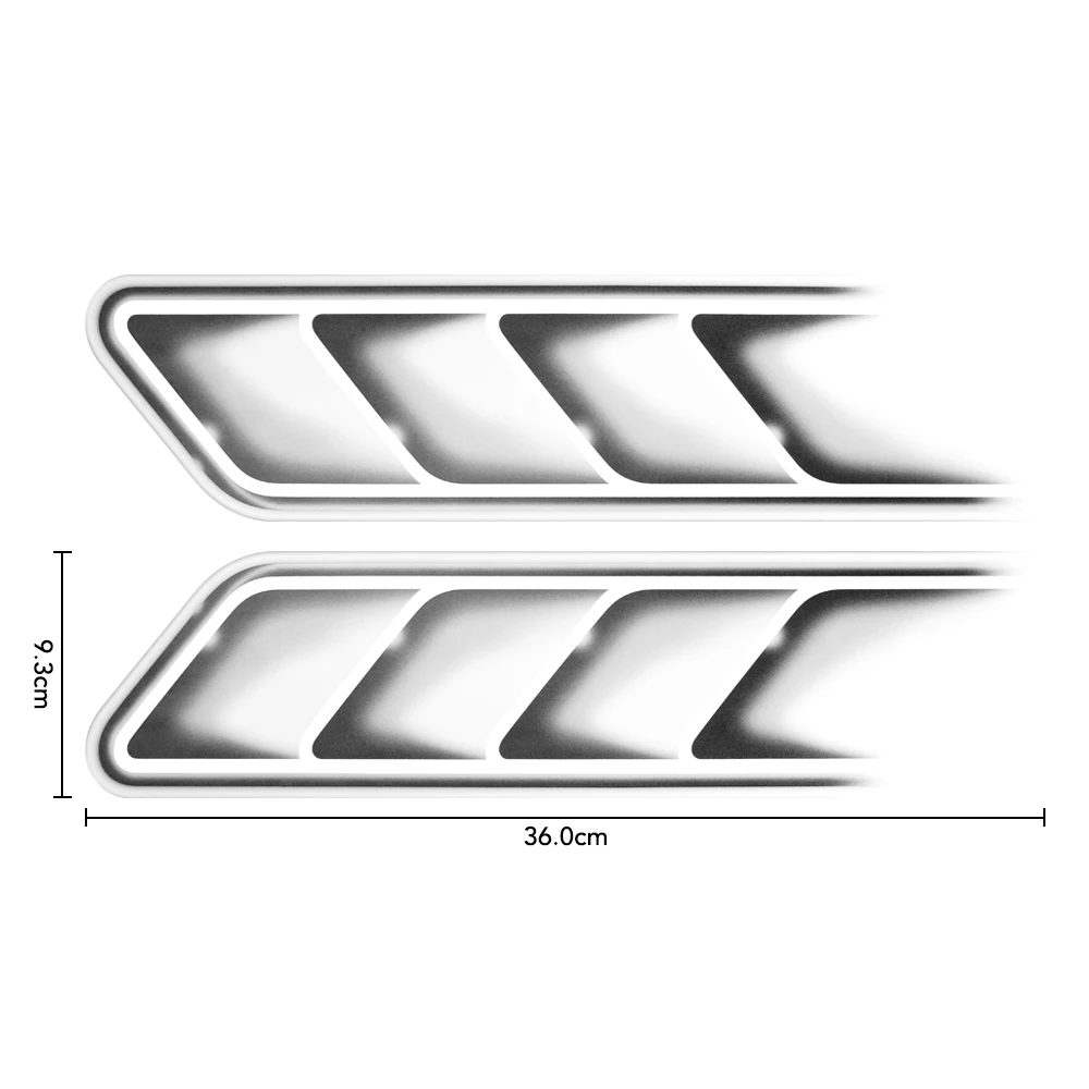 Автомобиль 3D Поддельные вентиляционные отверстия декоративные боковые наклейки