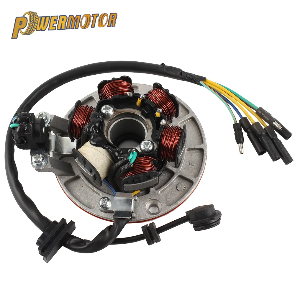 Мотоцикл 5-проводный 6-полюсный для генератора катушек статора скутера мопеда Lifan