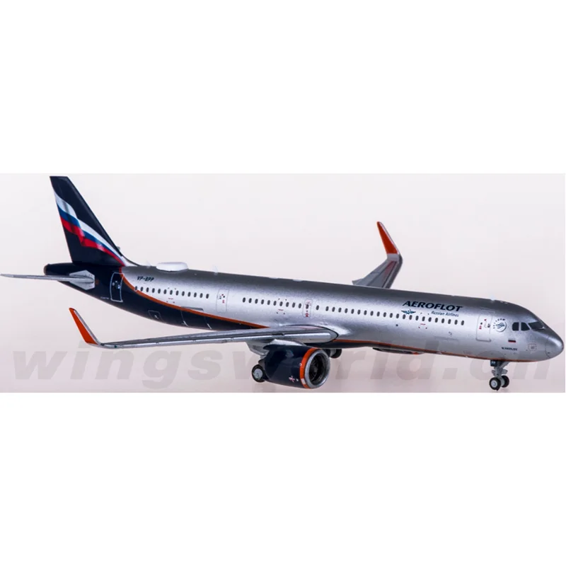 Масштаб 1:400 модель GJAFL1987 Aeroflot A321neo VP-BPP модели самолетов Airplanes Rossiya Авиакомпании