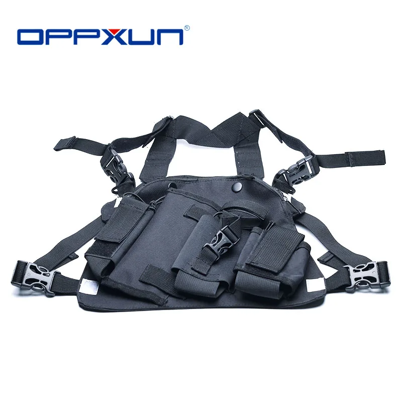 

OPPXUN нагрудный спереди обновления Чехол сумка для Baofeng UV-5R UV-82 UV-9R плюс BF-888S TYT Motorola иди и болтай Walkie Talkie