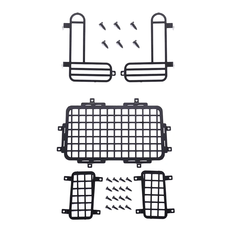 

for MN D90 D99S MN99S Rear Lampshade Reversing Lamp Light Cover & Stereoscopic Rear Window Mesh Protective Net