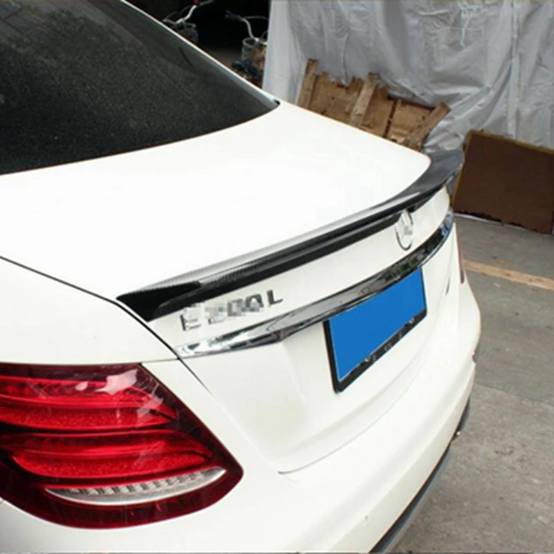 Для Mercedes Benz E Class W213 E200 E300 E400 E550 2017-2020 автомобильный спойлер из углеродного волокна