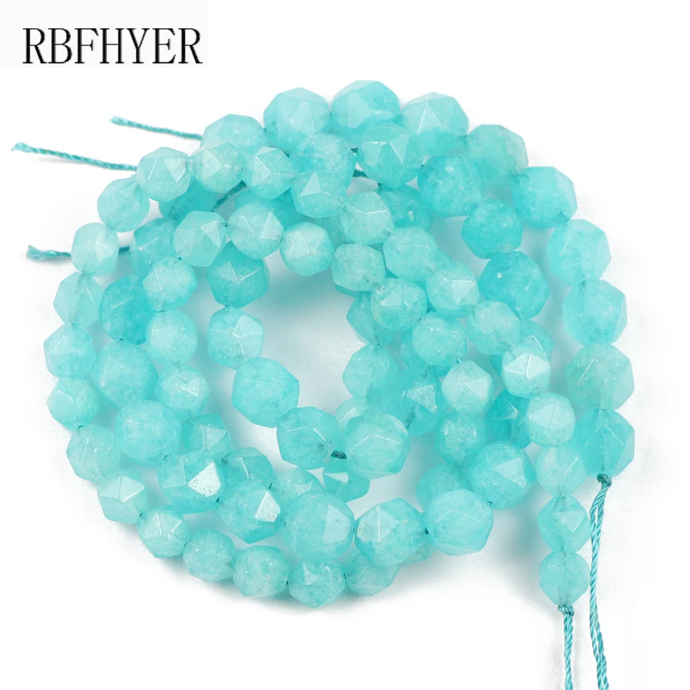 

Круглые бусины-разделители из натурального камня Amazonite