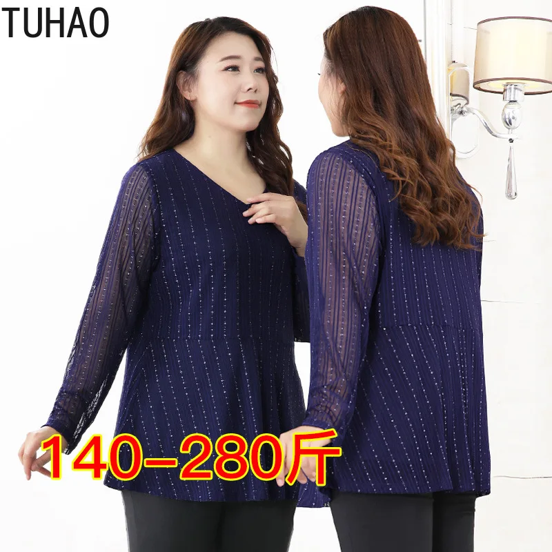 Женская блузка с длинным рукавом размеры 10XL 8XL 6XL|Блузки| |