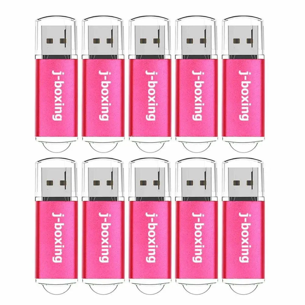 Розовый J-бокс 10 шт. USB флеш-накопитель 512 МБ 256 Мб 128 МБ 64 Мб маленькая емкость карта памяти Jump Drive ручка-накопители для рабочего стола разные цвета - Цвет: Розовый