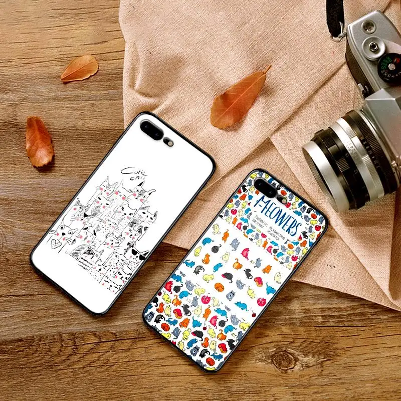 Для iPhone 6 6s 7 8 Plus X XR XS Max 5 5S SE телефон Cas Cat мягкий TPU для | Мобильные телефоны и