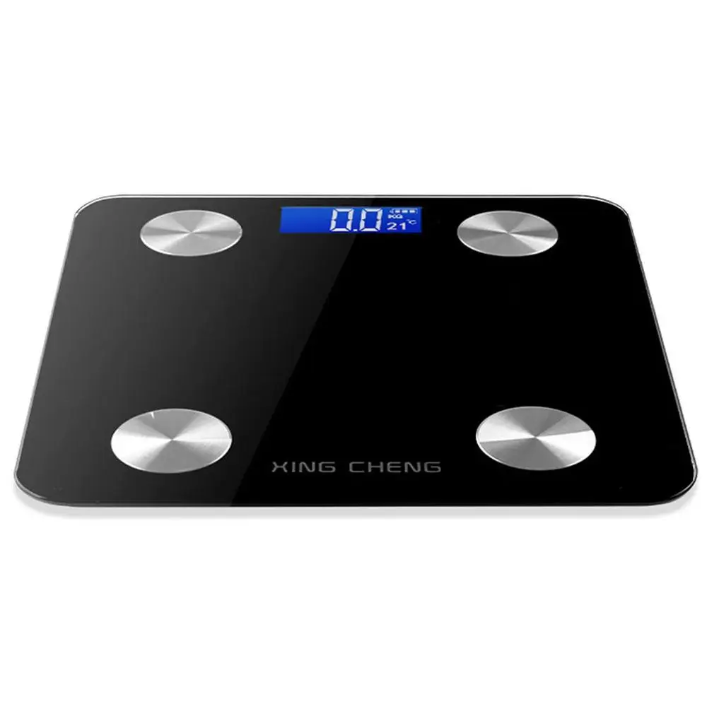 Черная интеллектуальная шкала жира для тела бытовая электронная человеческого