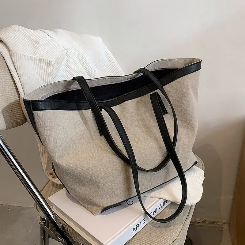 

2021 New Summer Fashion Casual All-match Nylon Solid Color Ladies Casual Large-capacity Handbag, Shoulder Bag Ladies Bag