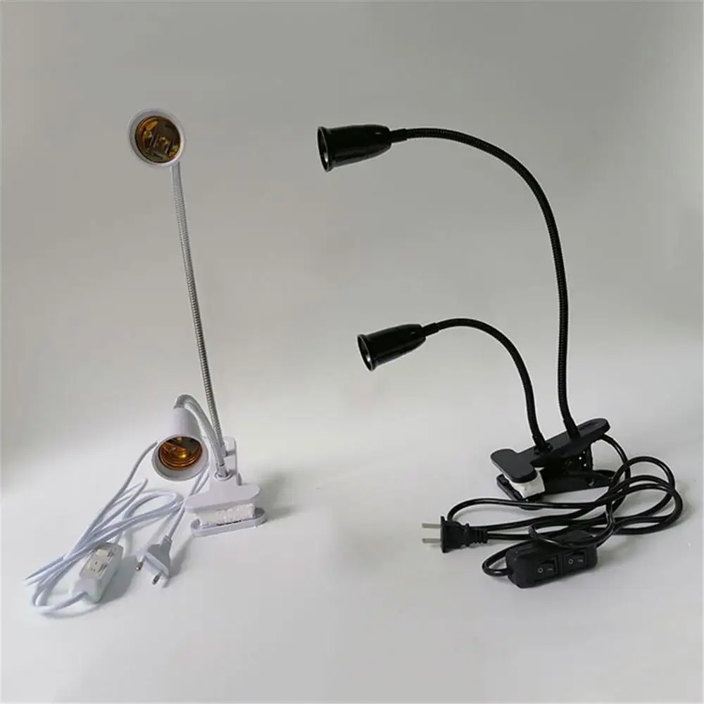 

Zwart Wit 360Flexibele 2 Licht Klem Tabl Lampen Clip Op Licht Voor Bureau/Tafel/Bed/piano/Hoofdeinde/Plant/Bloem Groeien Lic