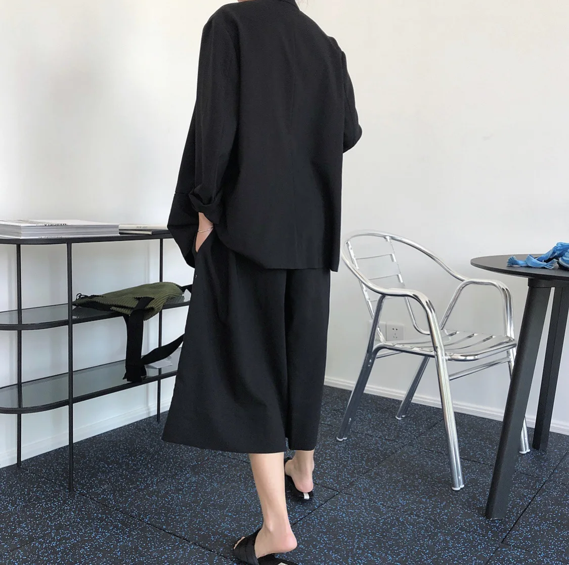 

New Summer Japanese Yuppie Collarless Sunscreen Suit With Loose Design And Thin Coat
