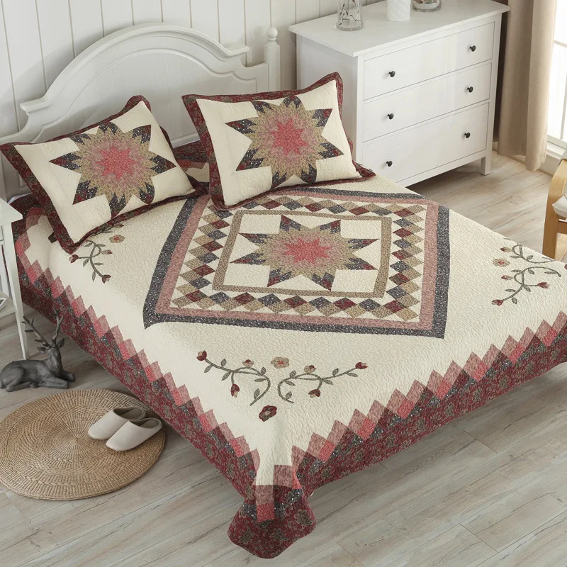 Miglior Nuovo Set Di Trapunte Estive A Tempo Limitato Win King Queen Size Copriletto Coperta Trapunta Copriletto Federa Lenzuolo Trapuntato Semplice