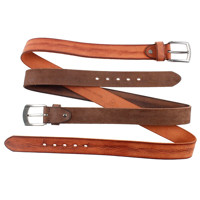 

FRALU High quality men's genuine leather belt designer belts men luxury strap male belts for men vintage pin buckle for jeans