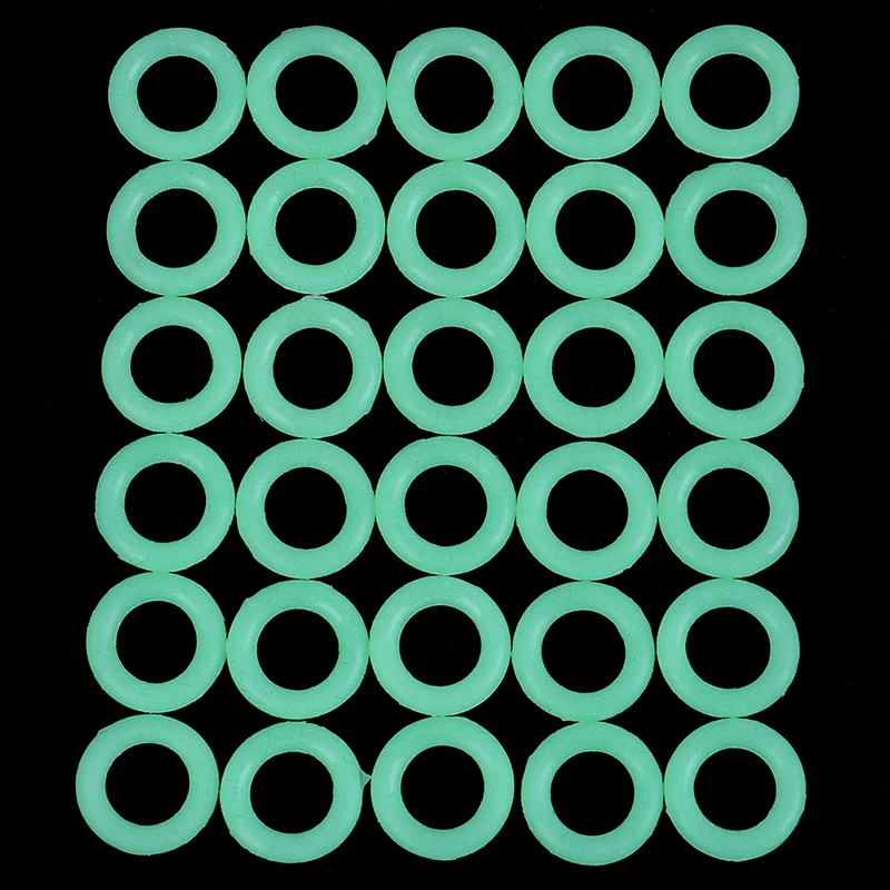 

30Pcs/Pack Rubber Camping Nail Night Vision Luminous Ring Round Multi-functional Tents Accessories