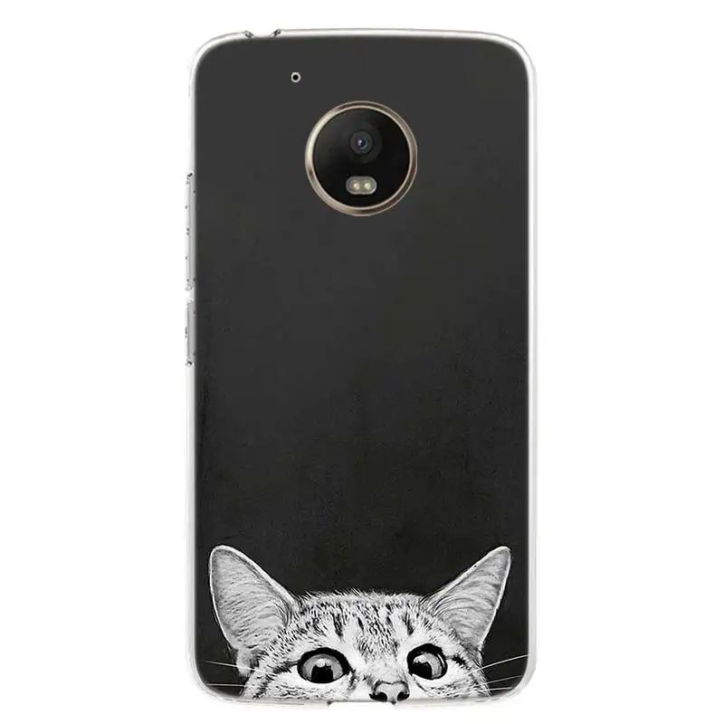 cute animal cat coffee phone for motorola g30 g9 power g8 g7 play g6 g5 e6 e5 capa moto one fusion plus vision cover capa shell free global shipping