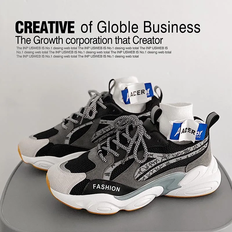 

2021 Spring New Men's Shoes Dad Shoes Men's Sneakers Student Running Shoes Flat Shoes