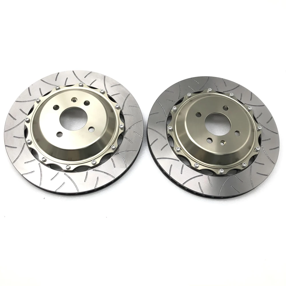 Jekit car brake 330*28mm drilled combine slot disc rotor with flower center bell for Mazda-RX7 front 4 pots caliper | Автомобили и