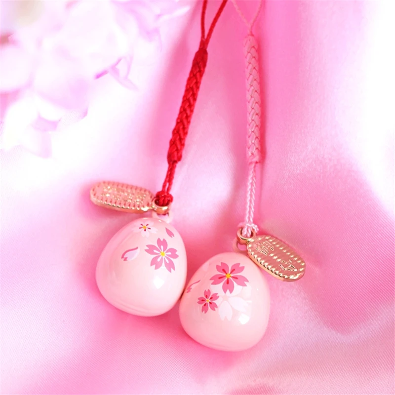 Японский амулет Сакура 1 шт. подвеска в виде колокольчика на удачу брелок цепочка