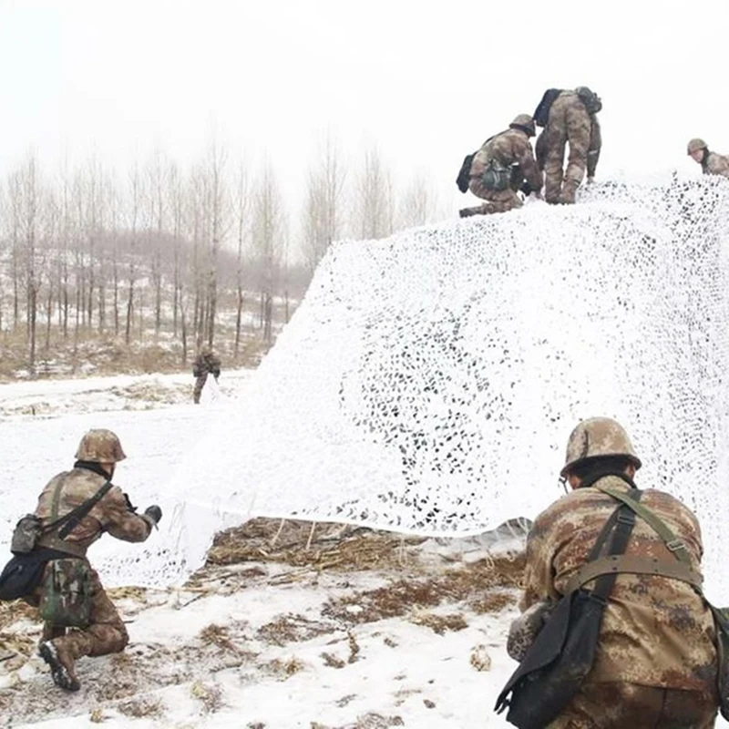 

3 X 4M Camo Netting White Camouflage Woodland Camouflage Netting Hunting Camouflage Net