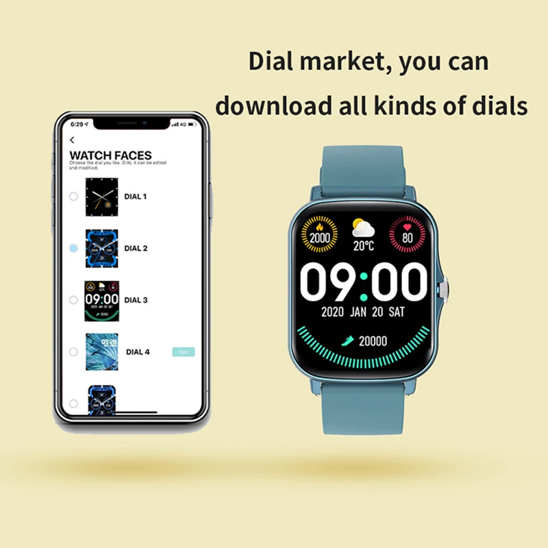 F1 Smart Watch For Men Women Color Screen Smartwatch With Rotary Encoder Blood Pressure Heart Rate Tracker Android IOS | Электроника