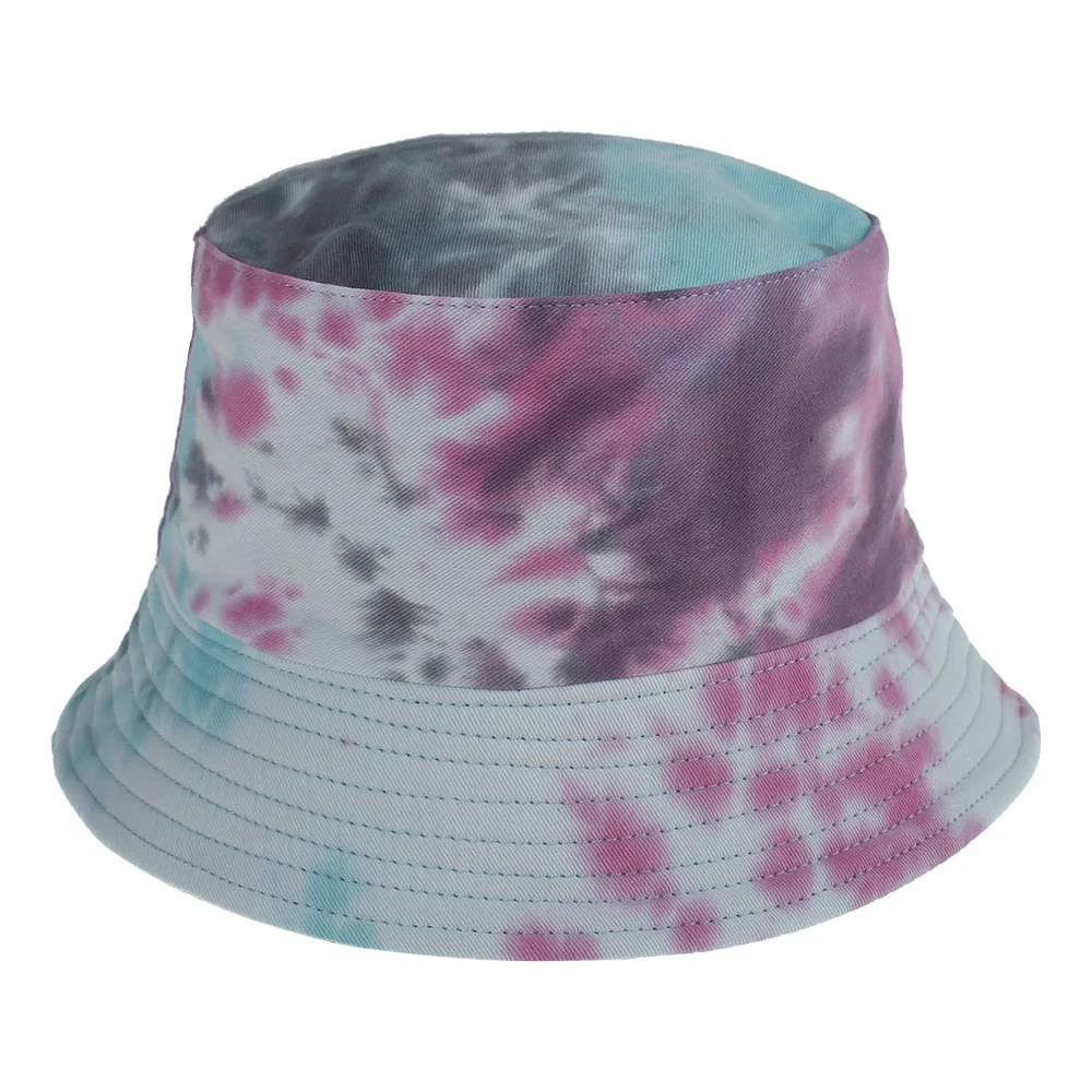 Summer Cotton Tie Dye Bucket Hat Men Women Outdoor Street Panama Fashion Hip Hop Bob Fisherman Boys Girls Travel Fishing Cap |