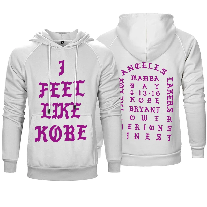 Fleece Hoodies Pullover I Feel Like Kobe Custom Printing Logo Unisex Sweatshirt Winter Long Sleeve Hip Hop Outerwear Dropship | Мужская